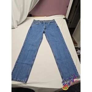 Levis 550 Mens Blue Relaxed Tapered Classic Heavy Denim Jeans Stone Size 36x32